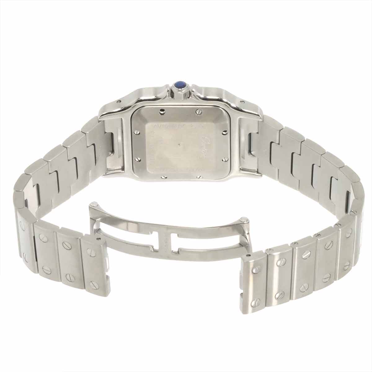 Santos Galbee LM W20055D6 Date Silver Dial Mens Watch