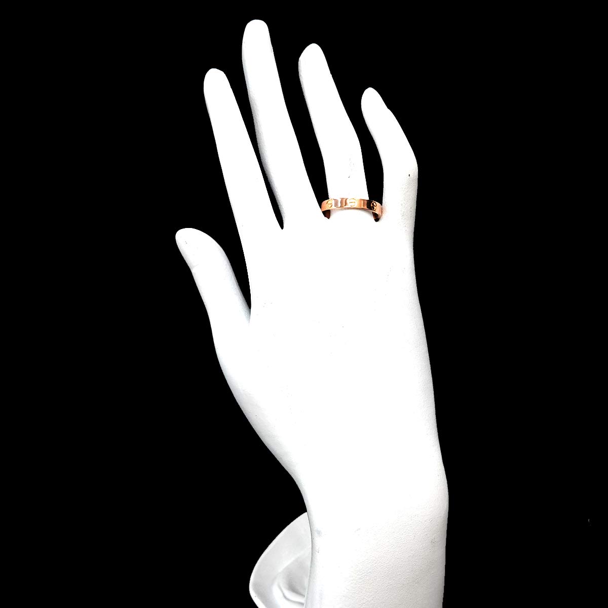 Mini Love Ring 18K Pink Gold 750 size60 8.75-9(US)
