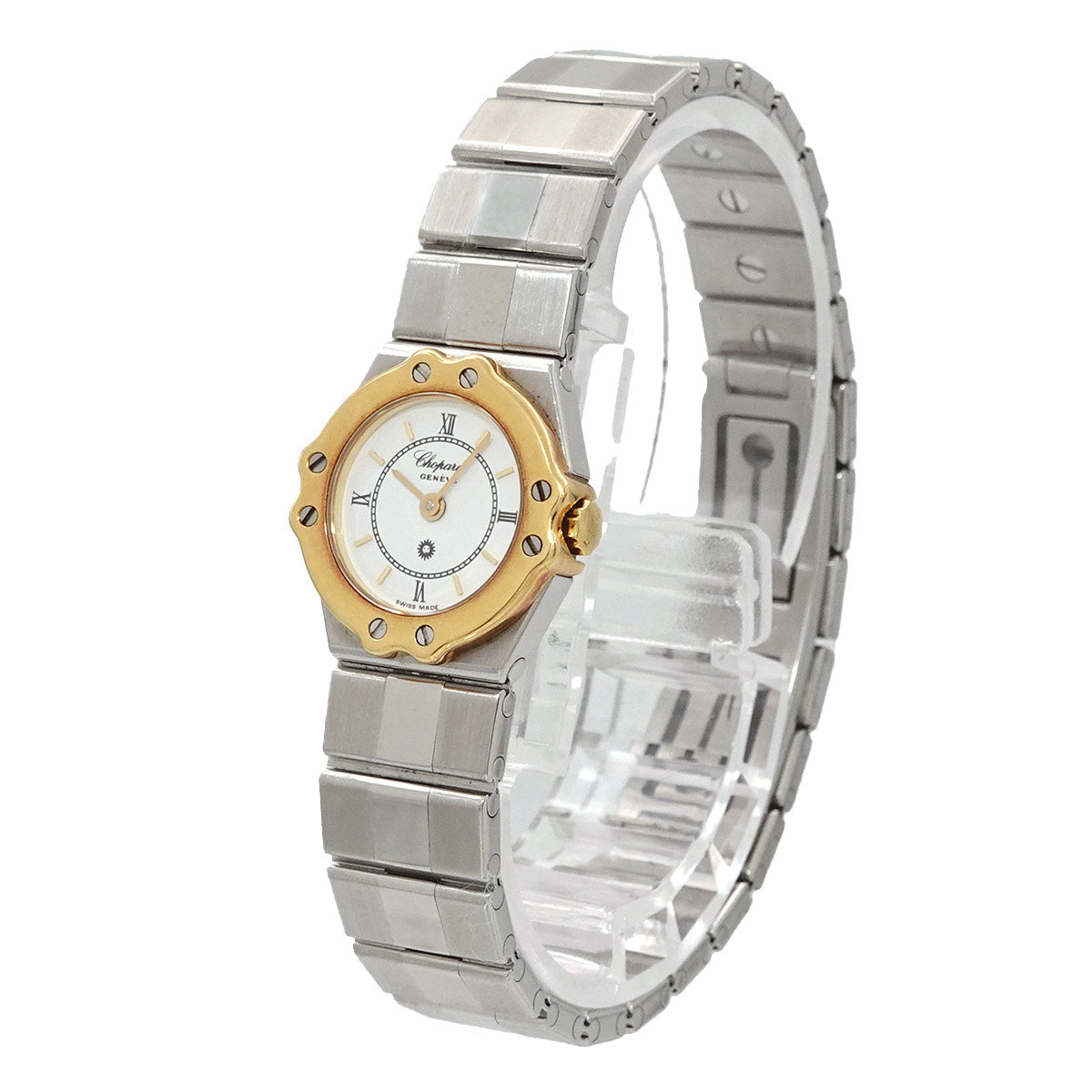 St. Moritz 25/8074-15 YG Quartz White Dial Ladies Watch