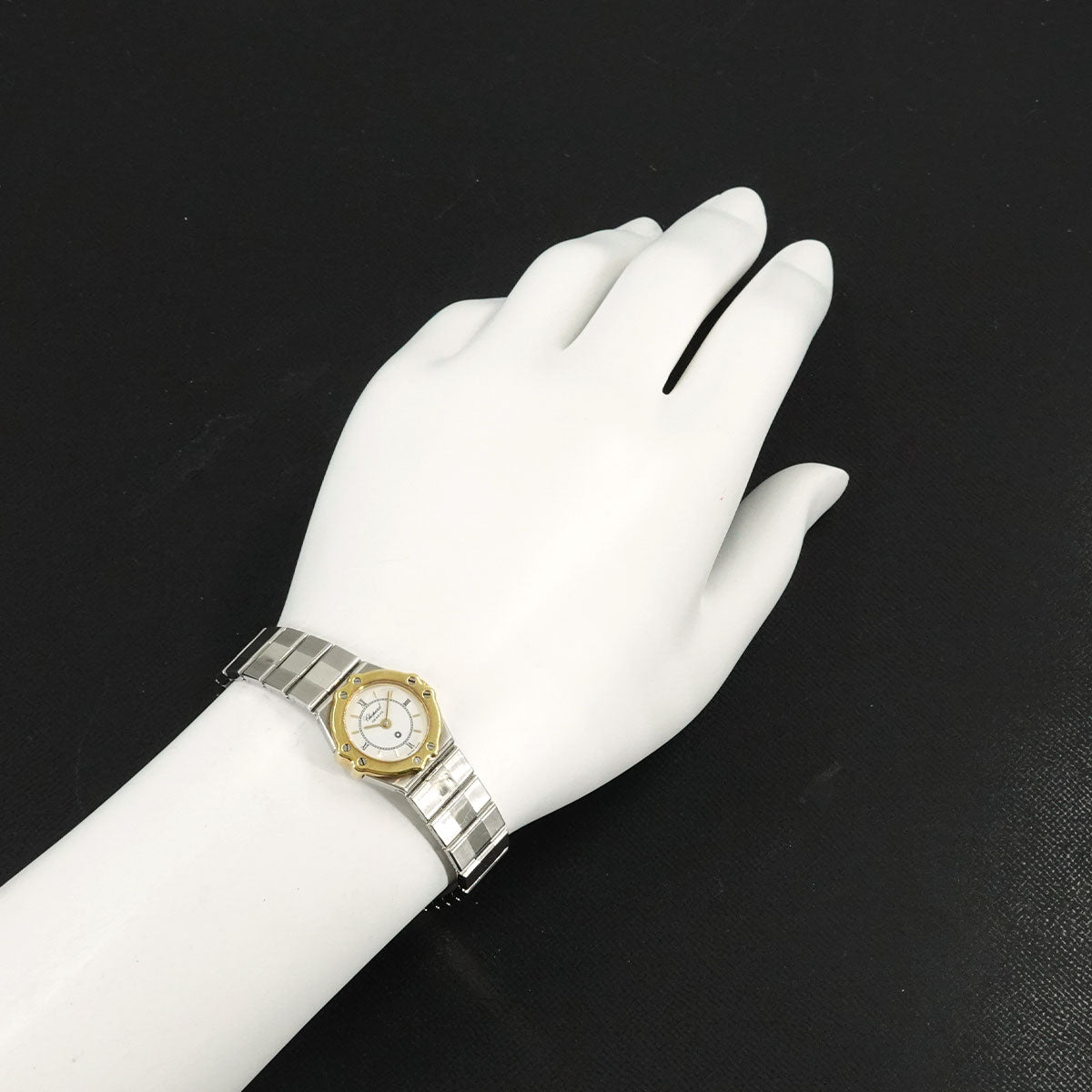 St. Moritz 25/8074-15 YG Quartz White Dial Ladies Watch