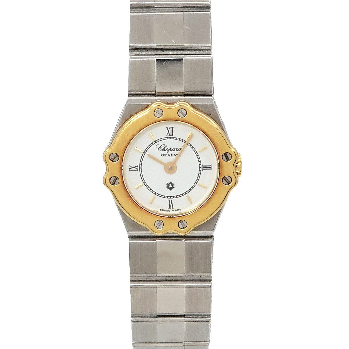 St. Moritz 25/8074-15 YG Quartz White Dial Ladies Watch