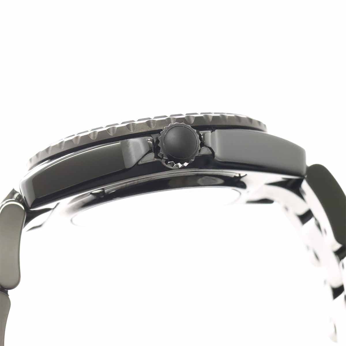 J12 Interstella H7989 Diamond Automatic Black Dial Mens Watch