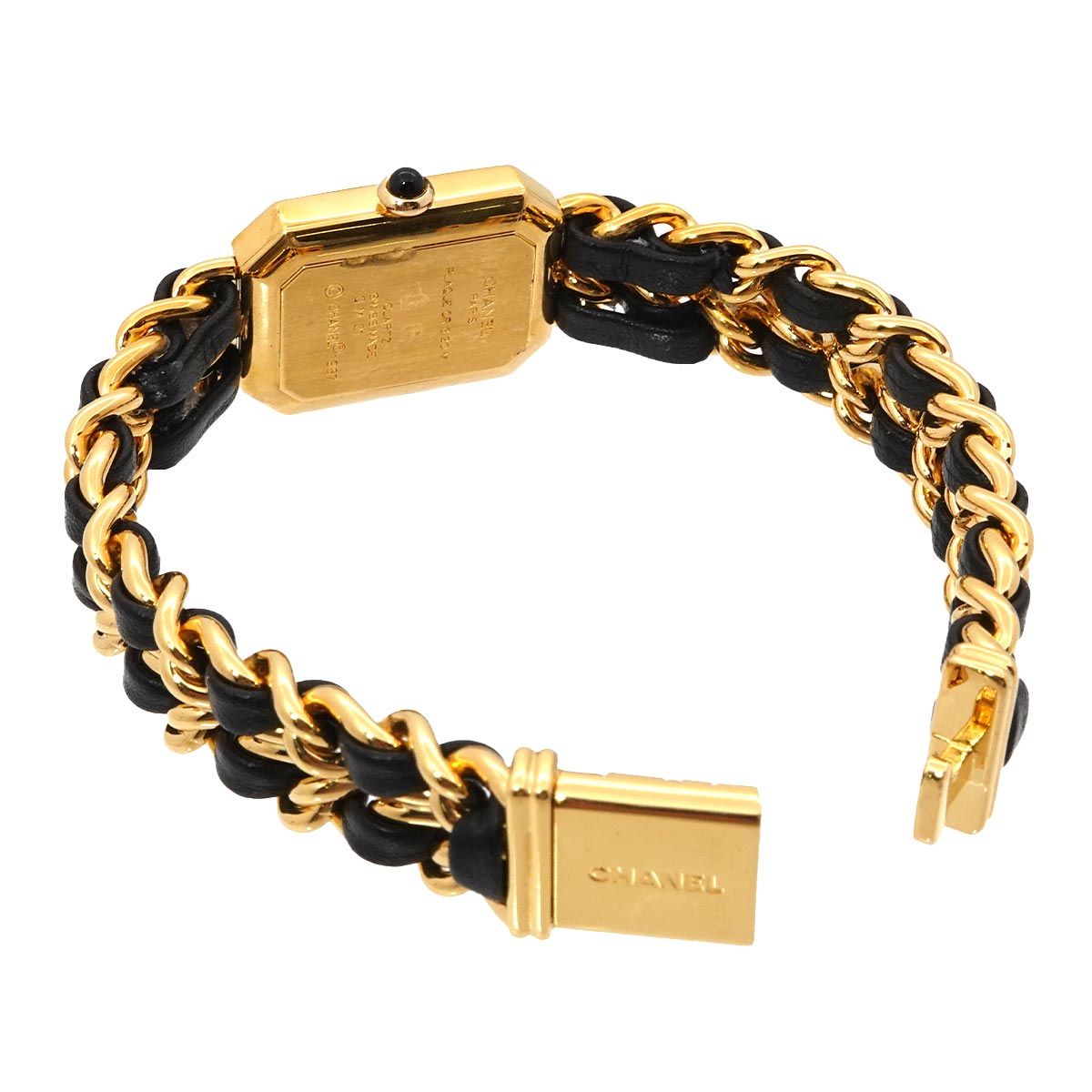 Premiere Size XL H0001 Vintage Quartz Black Dial Ladies Watch