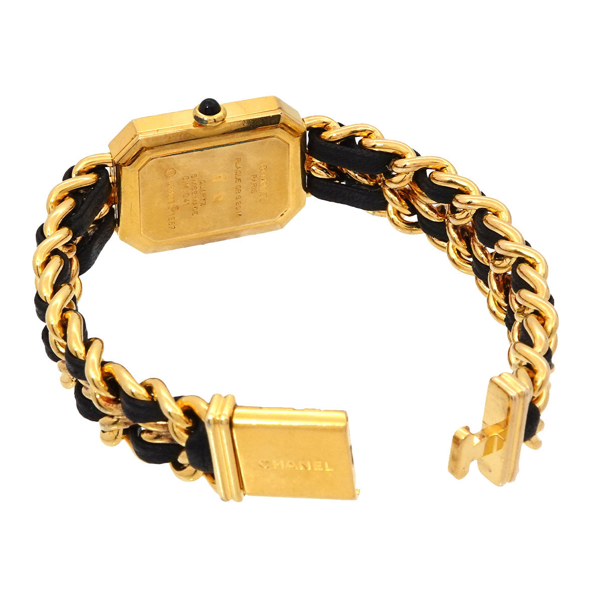 Premiere Size L H0001 Vintage Quartz Black Dial Ladies Watch