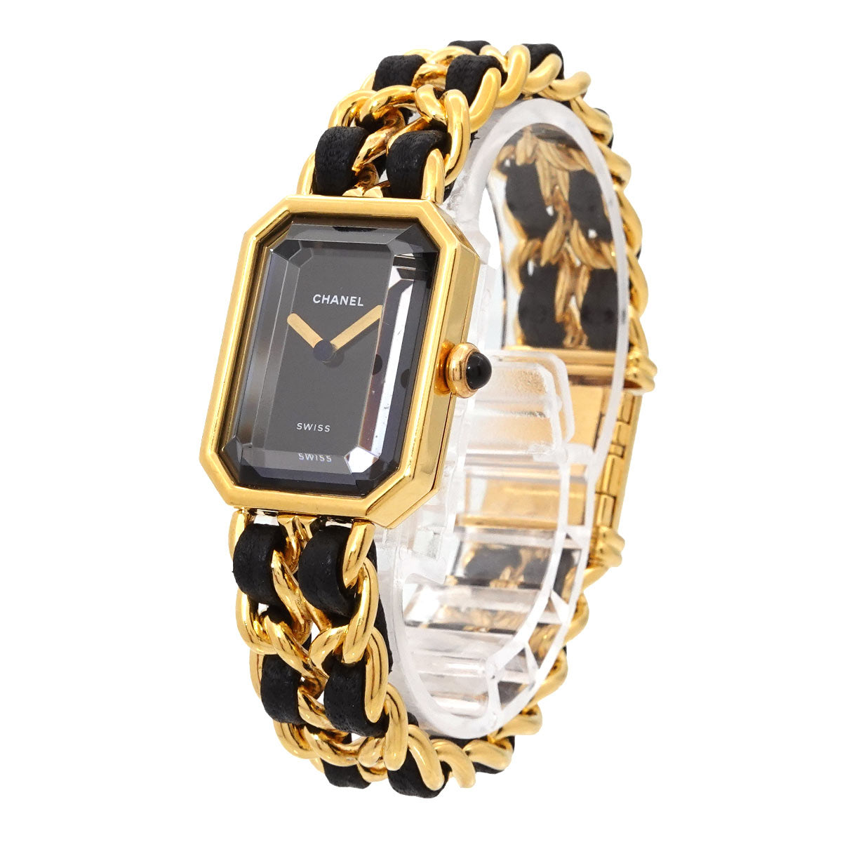 Premiere Size M H0001 Vintage Quartz Black Dial Ladies Watch