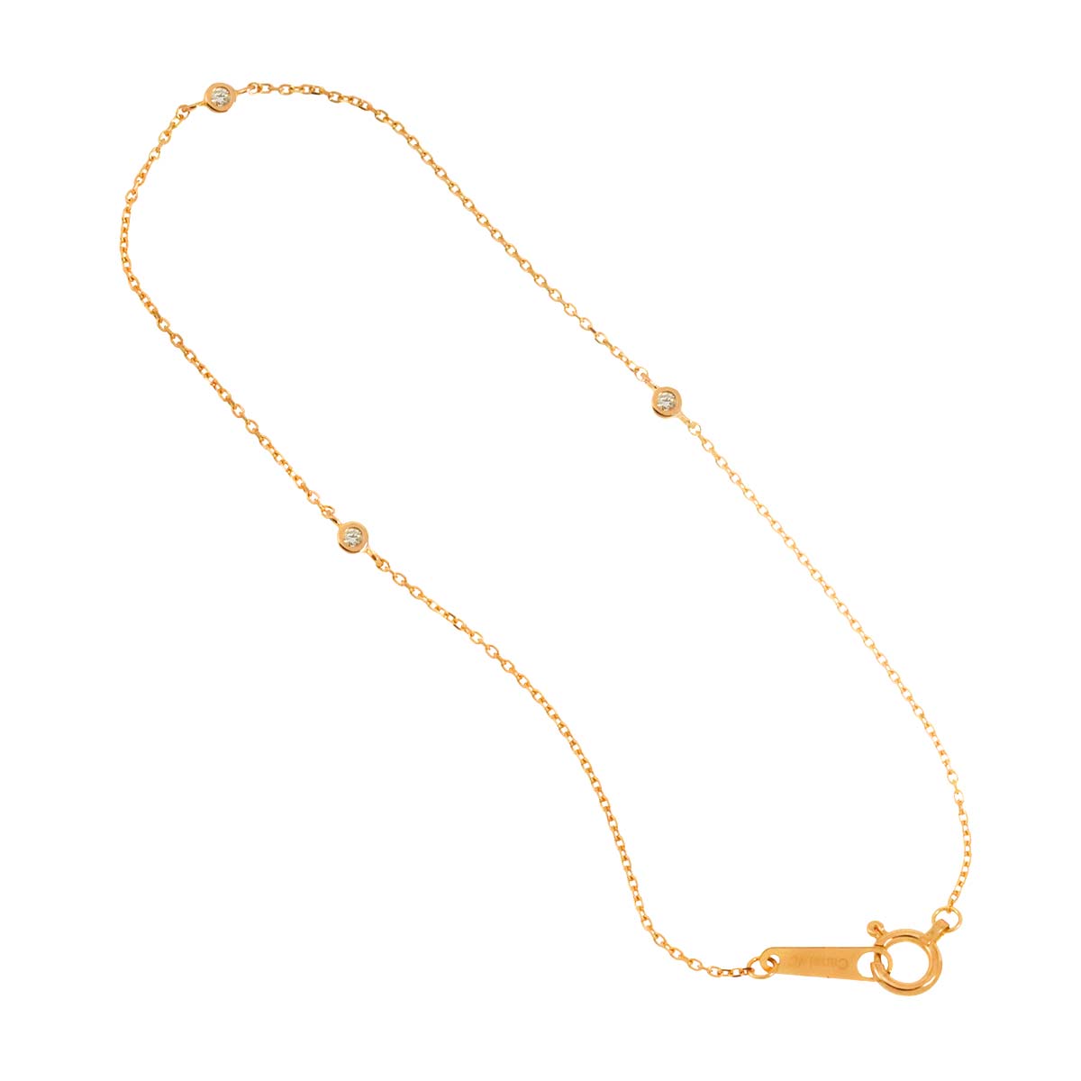 Diamond Bracelet K18 18K Pink Gold 750
