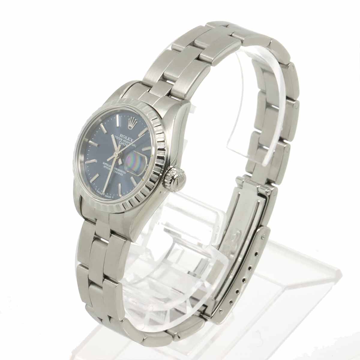 Oyster Perpetual Date 69240 Serial W Blue Dial Ladies Watch