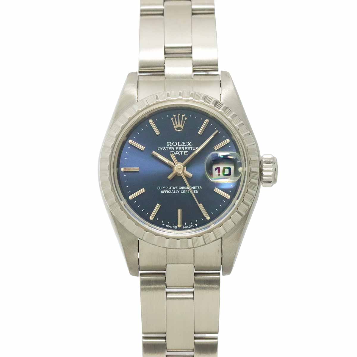 Oyster Perpetual Date 69240 Serial W Blue Dial Ladies Watch