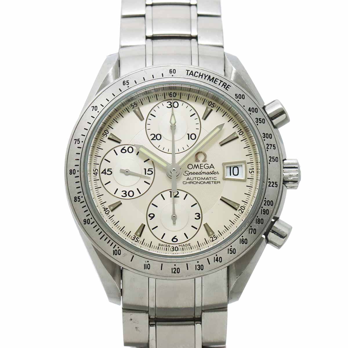 Speedmaster Date 3211 30 Chronograph Automatic Silver Dial Mens