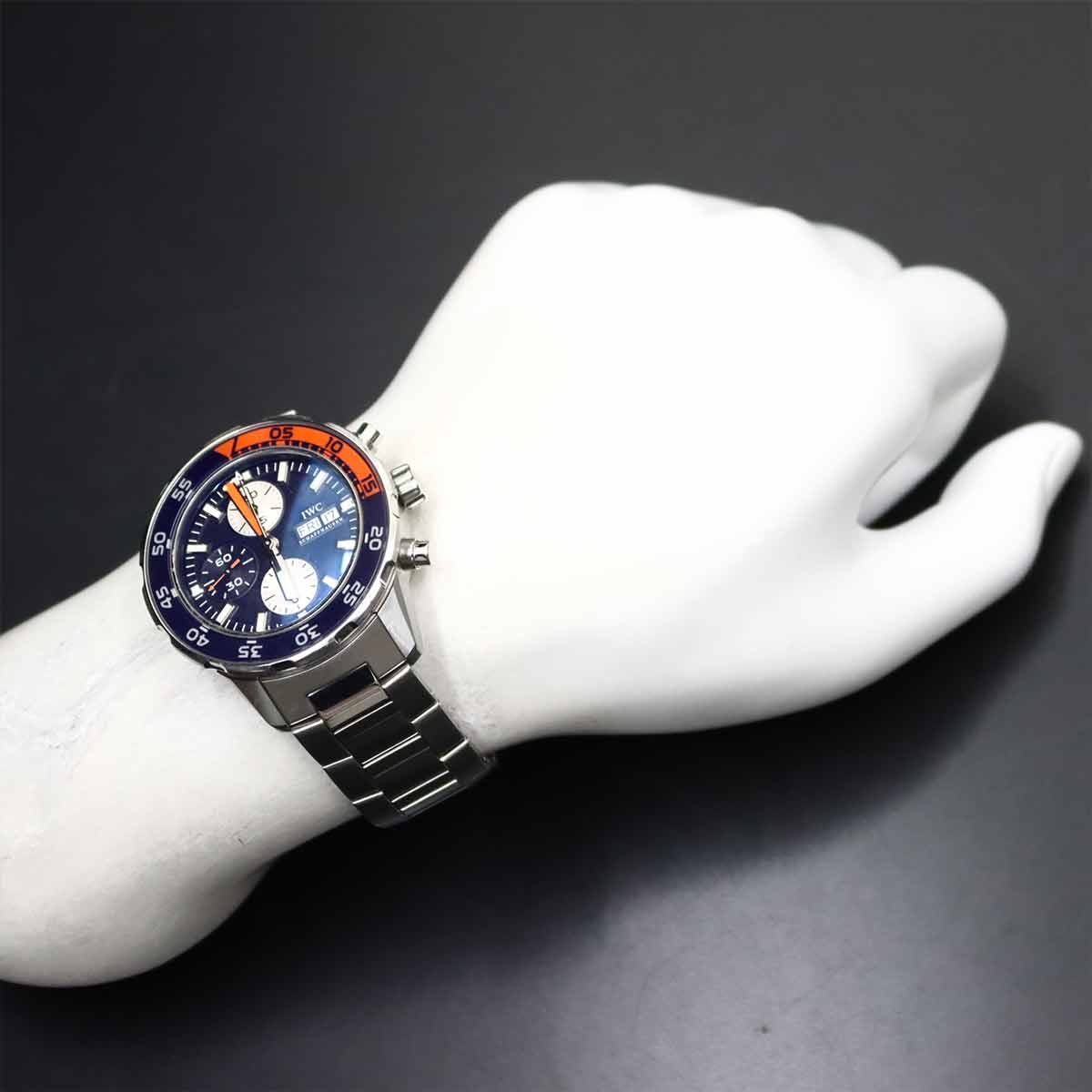 Aqua Timer IW376703 Chronograph Automatic Black Dial Mens Watch