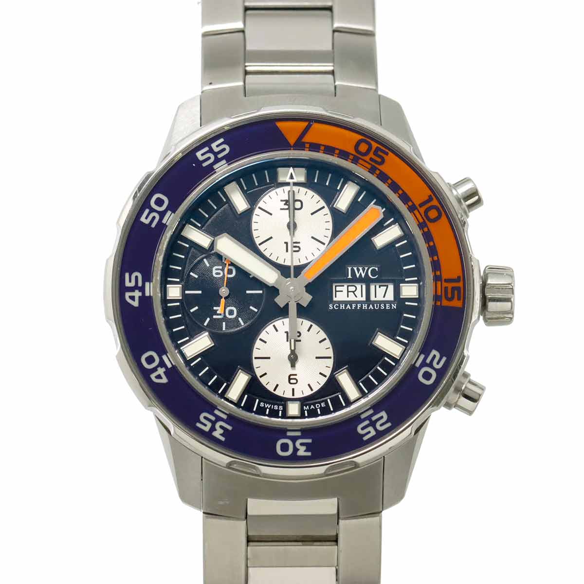 Aqua Timer IW376703 Chronograph Automatic Black Dial Mens Watch