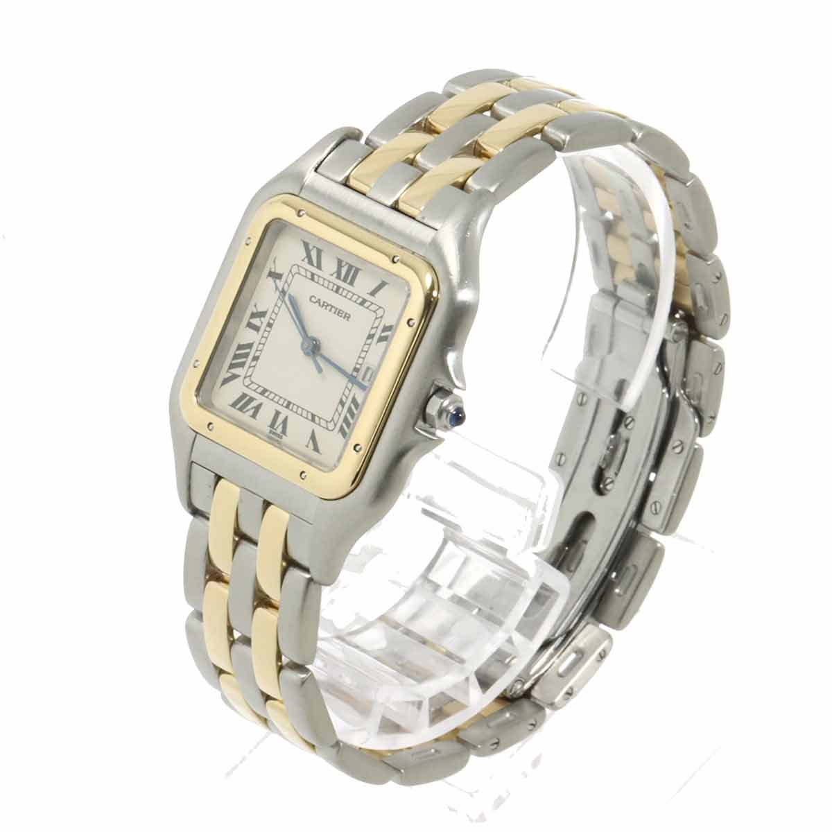 Panthere LM 83083442 YG Quartz Cream Dial Mens Wrist Watch