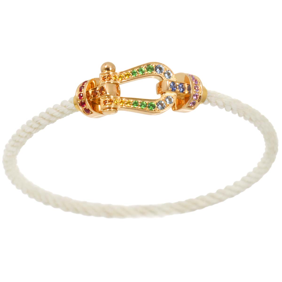 Force 10 Multi Stone Bracelet MM 18K PG 750 Steel size15