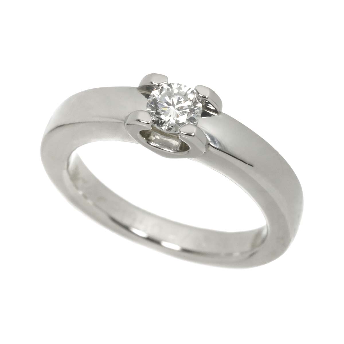 C deDiamond 0.23ct E/VVS1 Ring Pt Platinum size47 4(US)