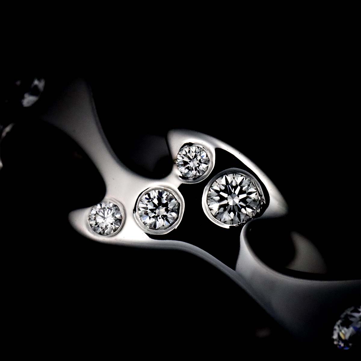 Fusion Diamond Ring 18K YG WG PG 750 size49 4.75-5(US)
