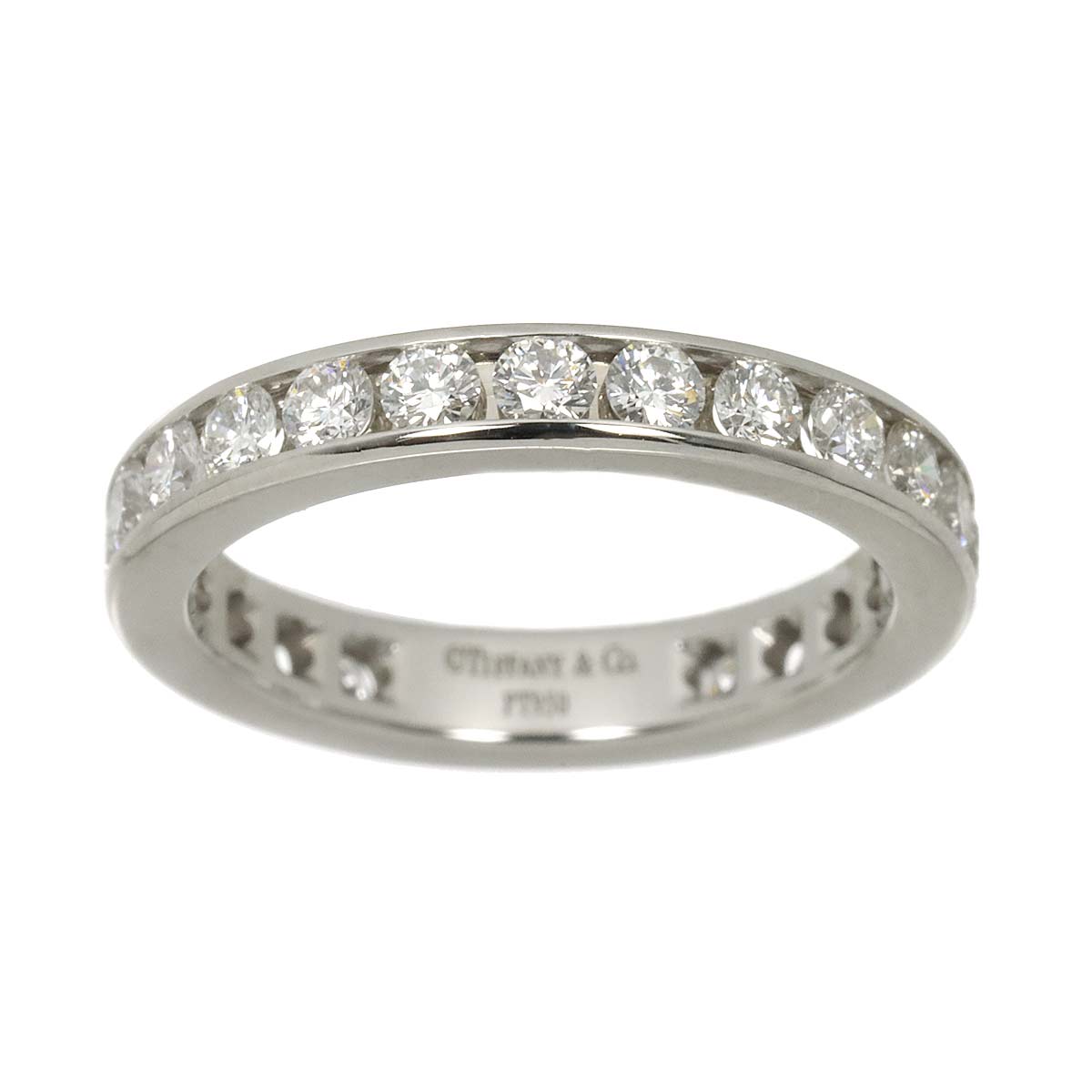 Full Etanity band Ring Diamond Platinum Size3.75-4(US)