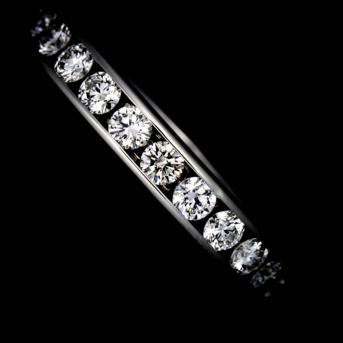 Full Etanity band Ring Diamond Platinum Size3.75-4(US)