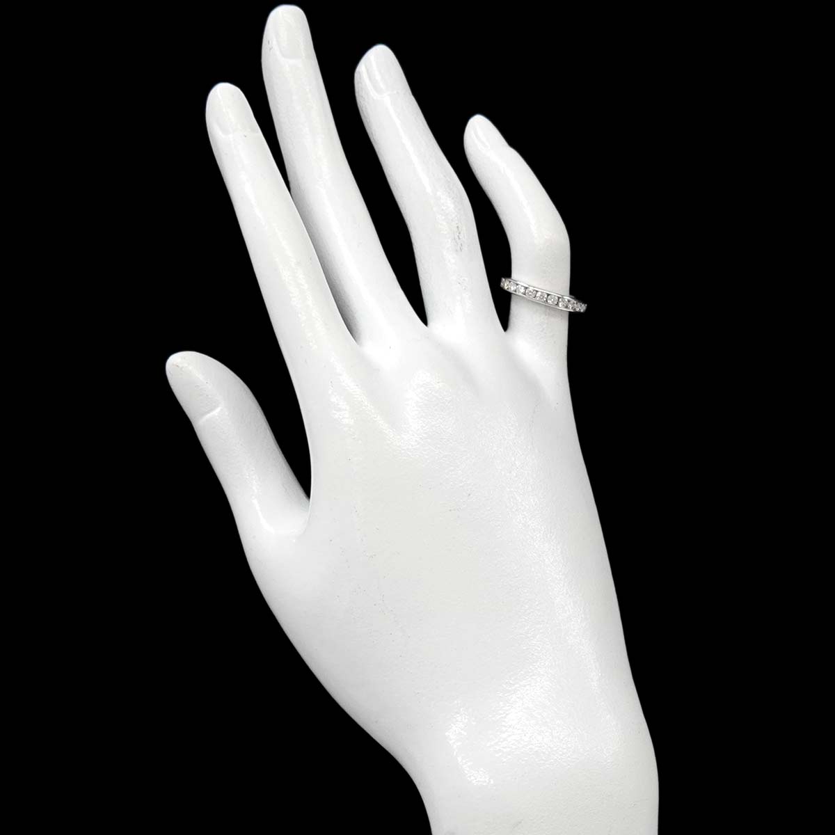 Full Etanity band Ring Diamond Platinum Size3.75-4(US)