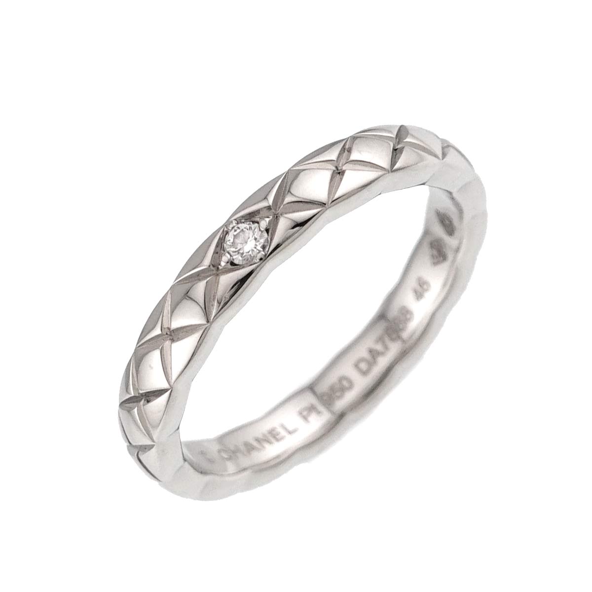 Coco Crush SM Diamond Ring Pt Platinum size46 3.25-3.75(US)