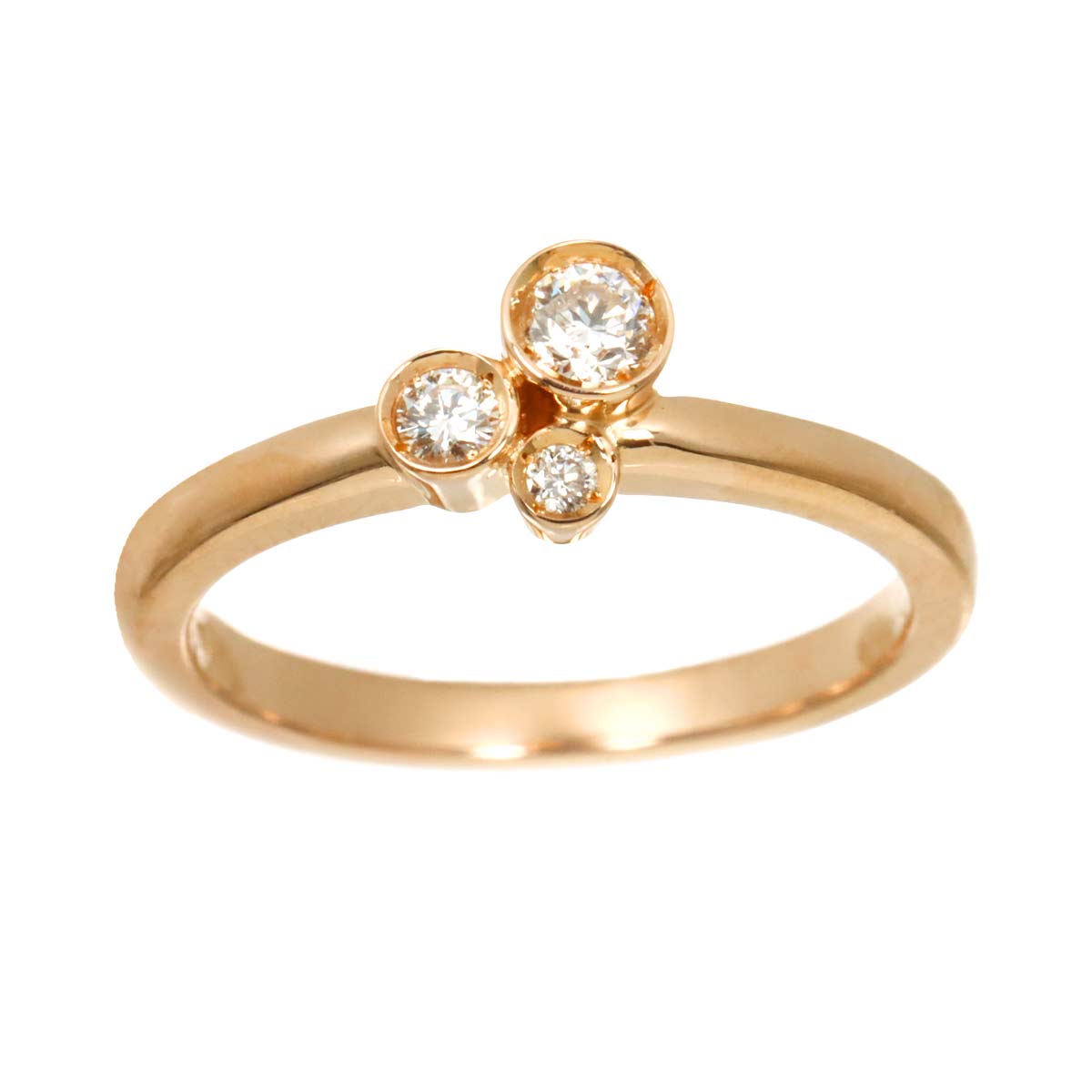 Diamond 0.15ct Ring 18K PG 750 Size4.75-5(US)