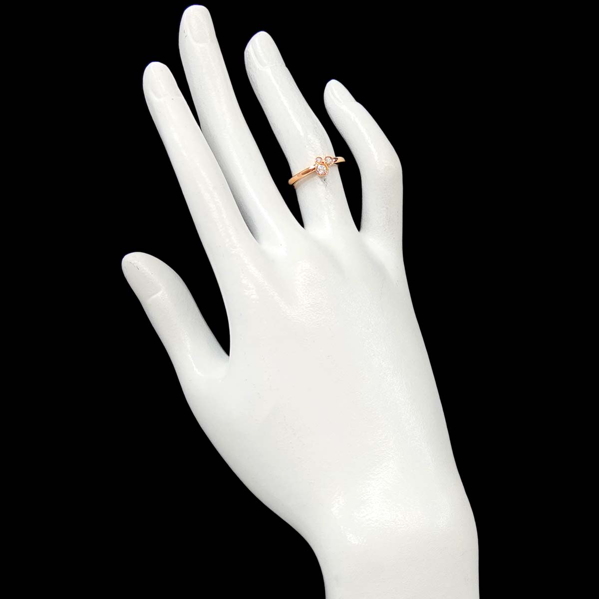 Diamond 0.15ct Ring 18K PG 750 Size4.75-5(US)