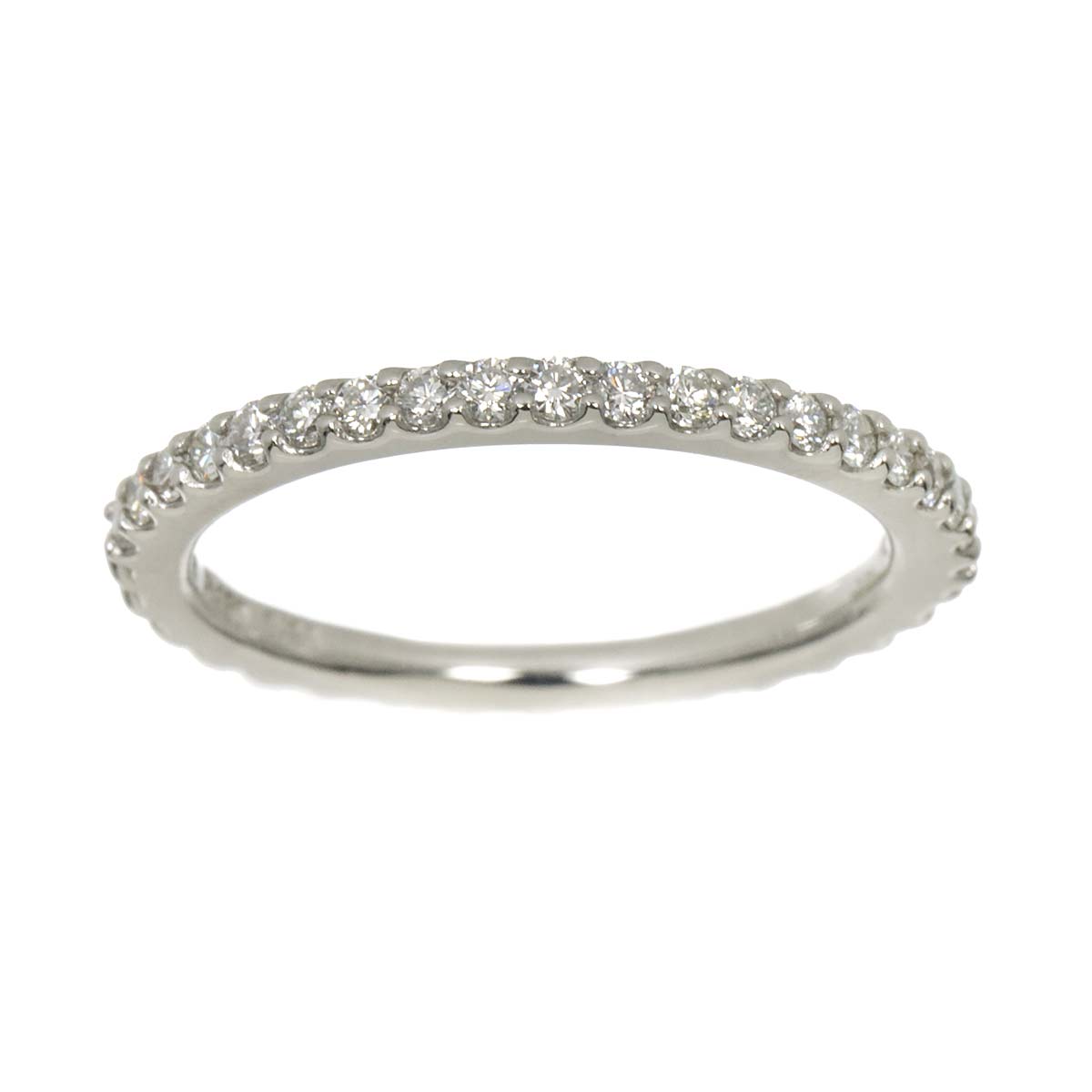 Half Diamond 0.28ct Ring Pt Platinum Size4.75-5(US)