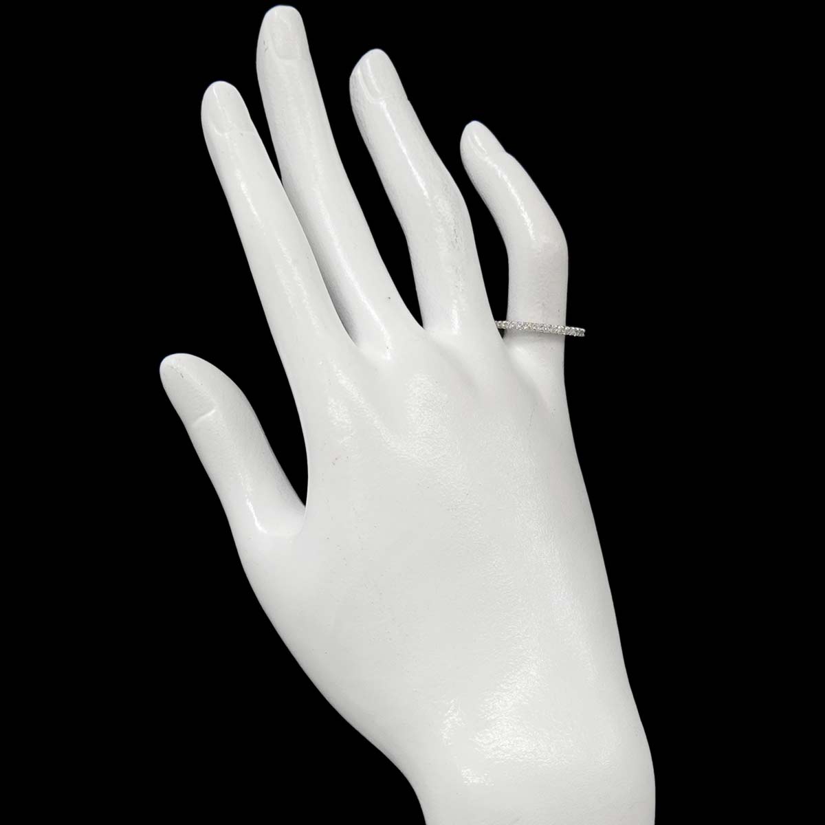 Half Diamond 0.28ct Ring Pt Platinum Size4.75-5(US)