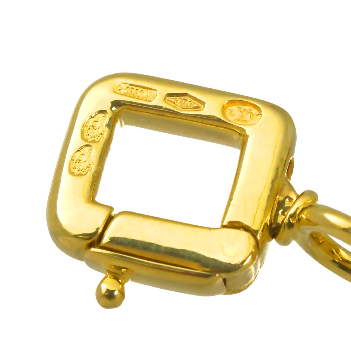 Steamer Bag Onyx Charm Pendant Top 18K YG 750