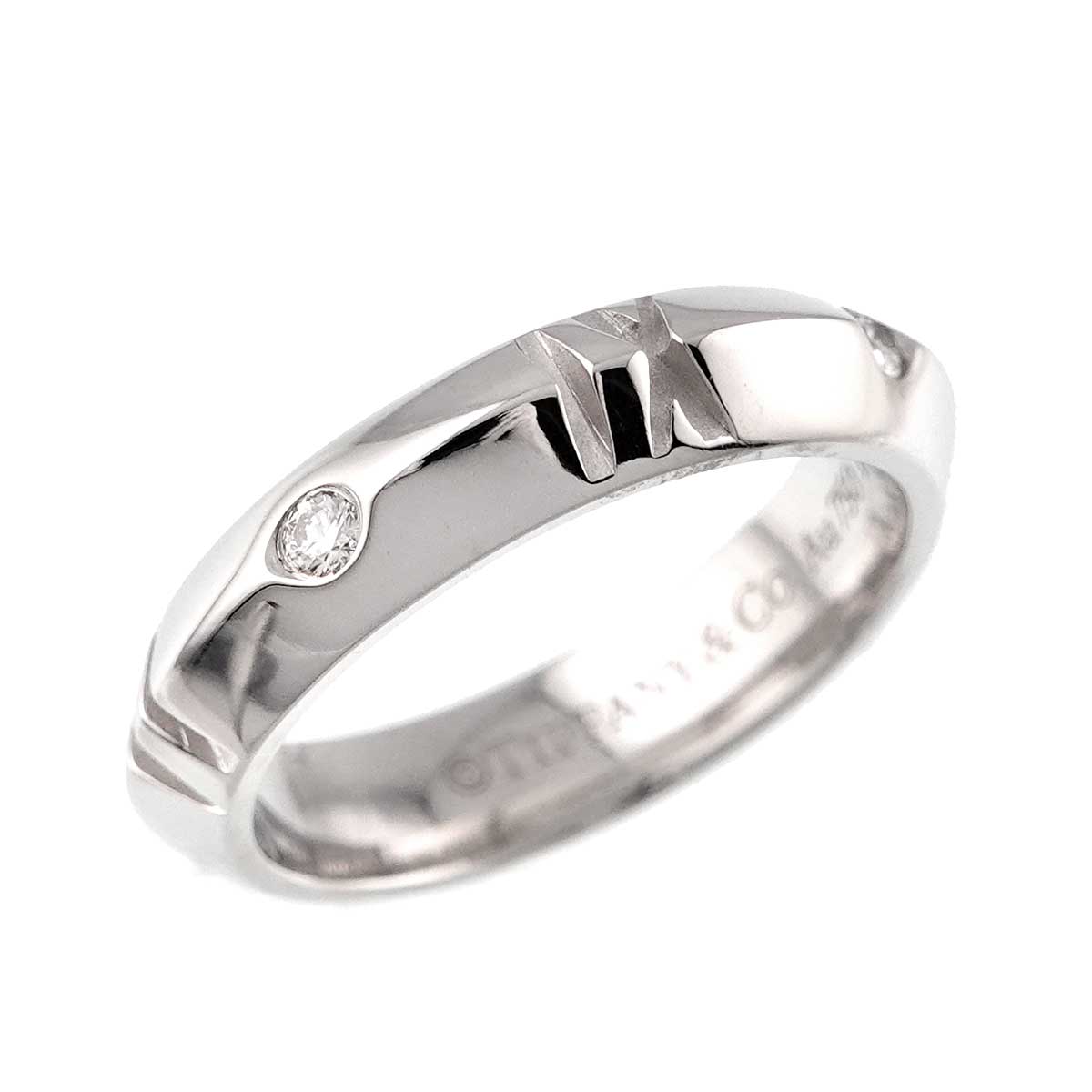 Atlas Diamond 0.10ct Ring 18K White Gold 750 size4.75-5(US)