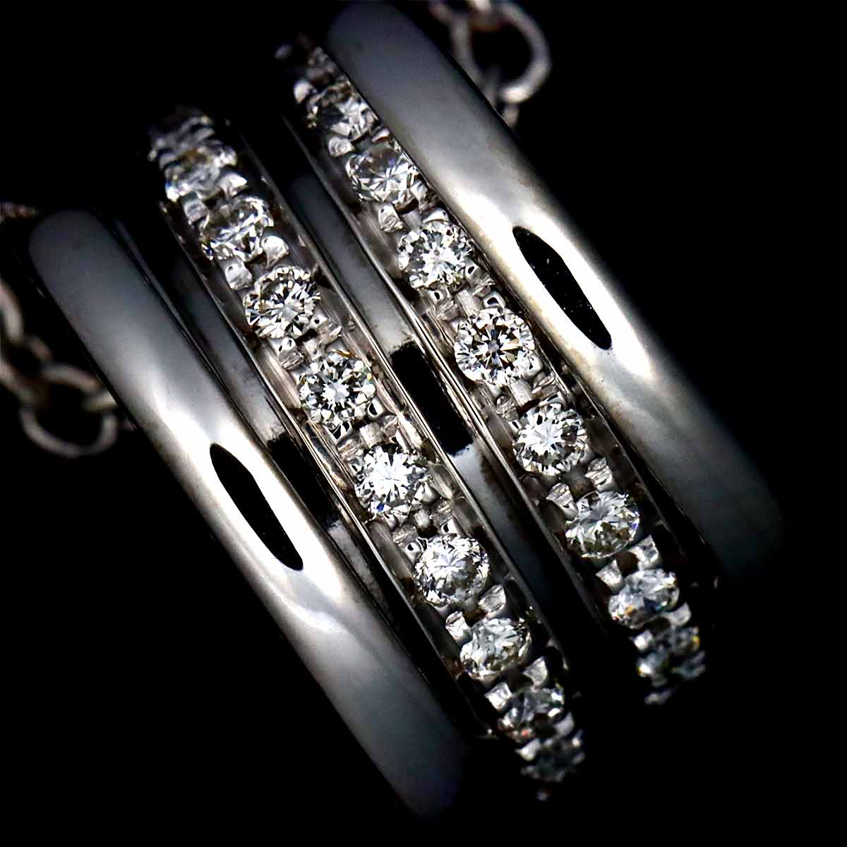 B-ZERO1 Diamond Necklace 18K WG White Gold 750