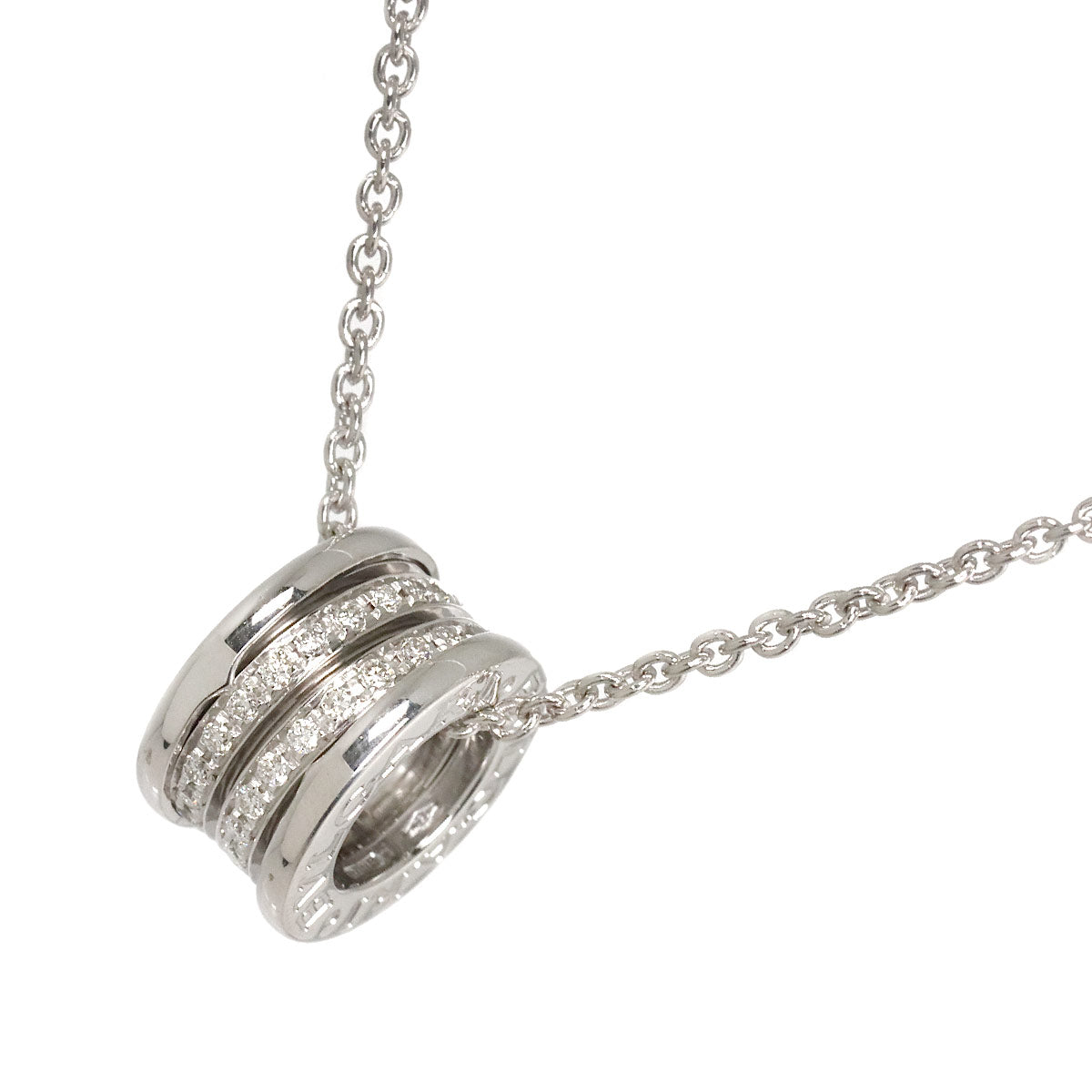B-ZERO1 Diamond Necklace 18K WG White Gold 750
