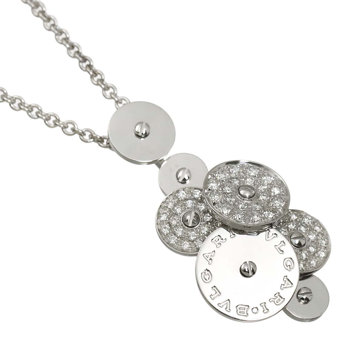 Cicladi Diamond Necklace 18K White Gold 750