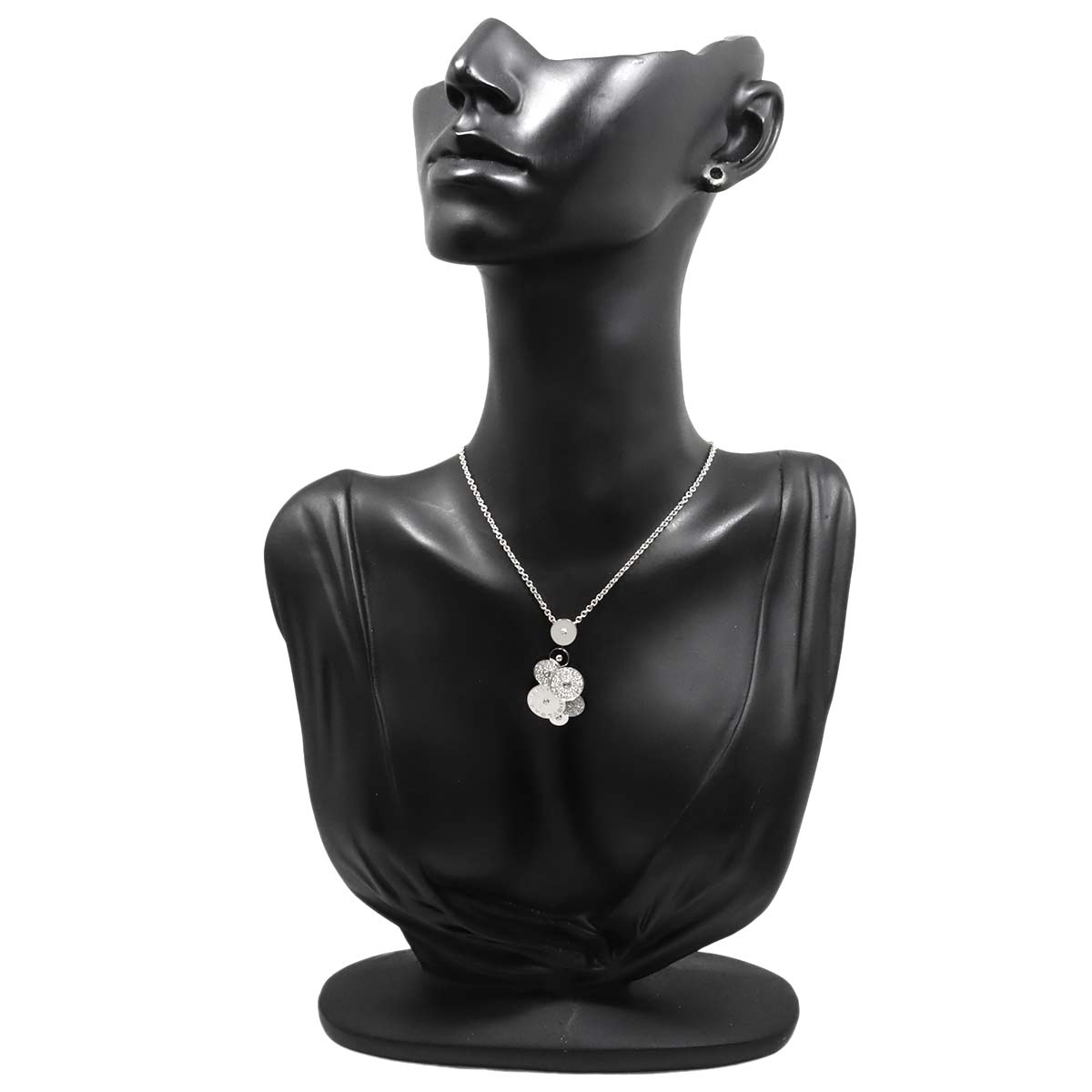 Cicladi Diamond Necklace 18K White Gold 750