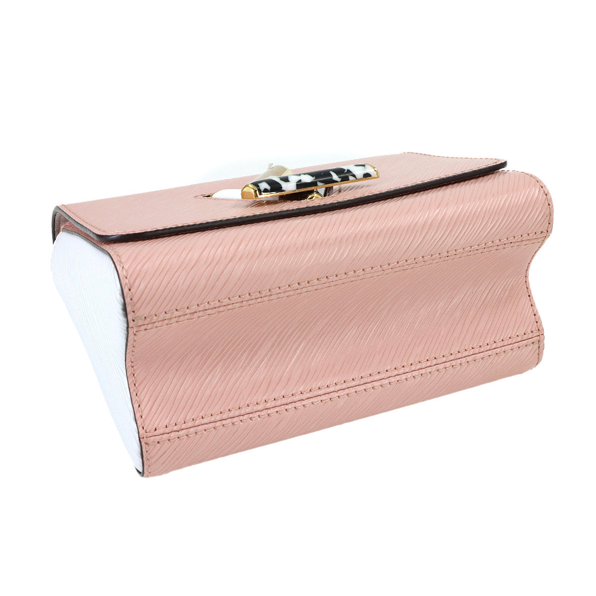Epi Twist PM Hand Shoulder Bag Leather Pink White M58566