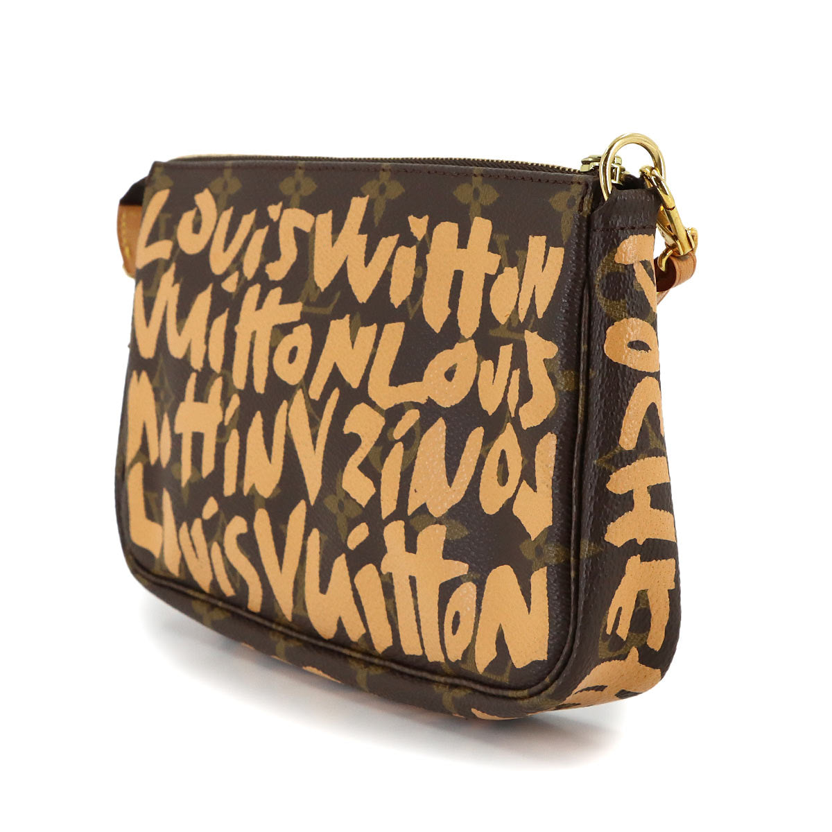 Monogram Graffiti Pochette Accessoires Pouch Peach M92193