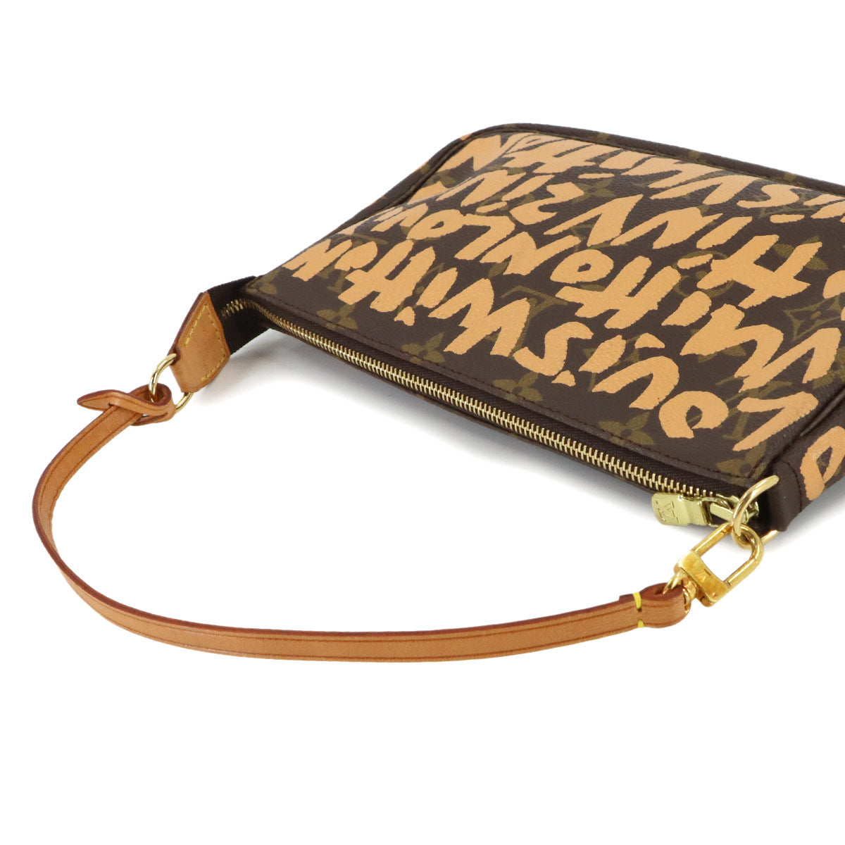 Monogram Graffiti Pochette Accessoires Pouch Peach M92193