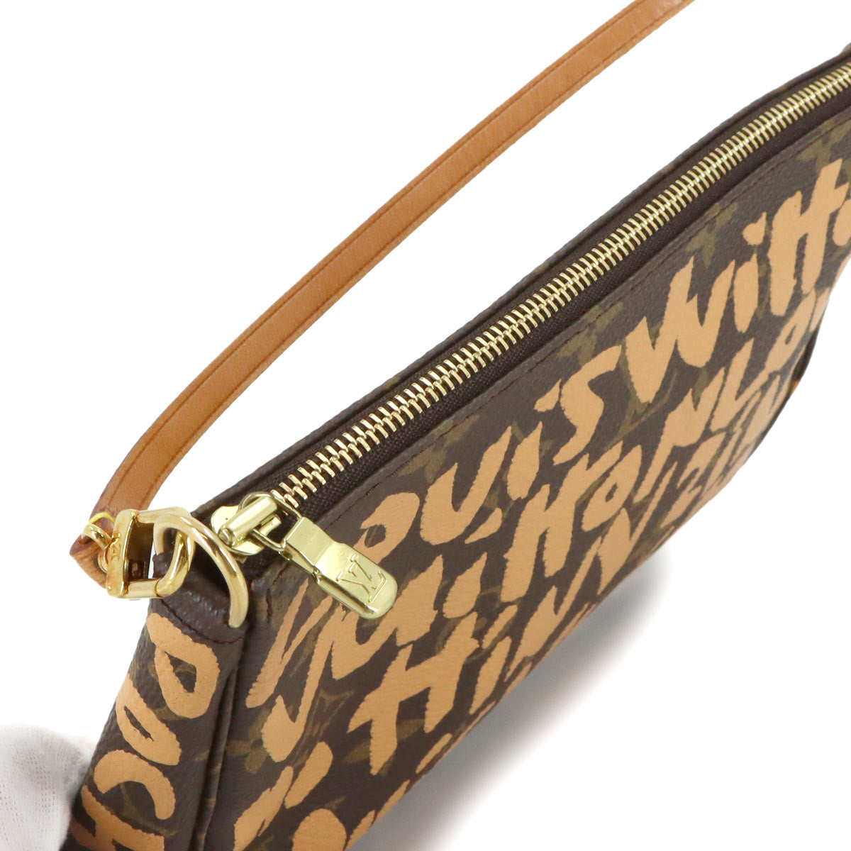 Monogram Graffiti Pochette Accessoires Pouch Peach M92193