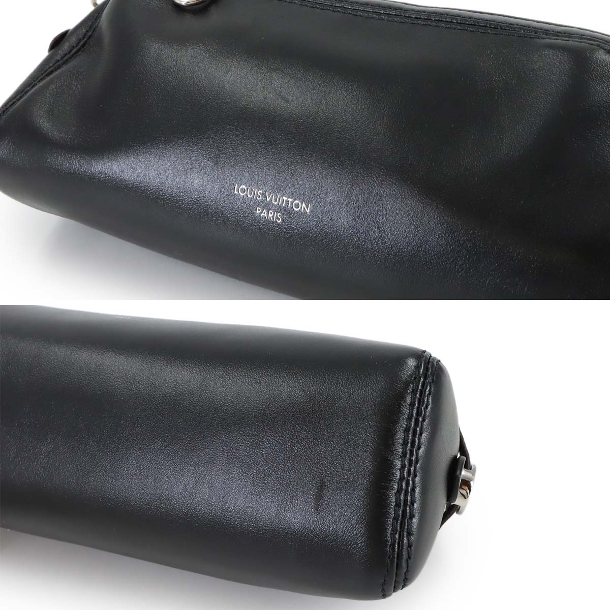 Pochette Vibe Hand Shoulder Bag Leather Black M14544