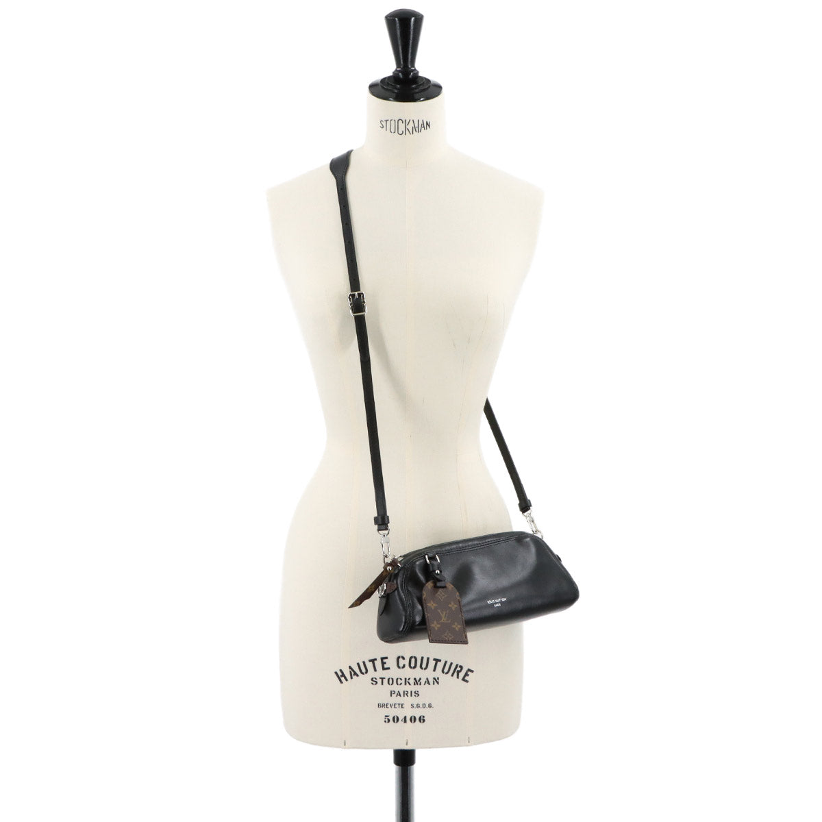 Pochette Vibe Hand Shoulder Bag Leather Black M14544