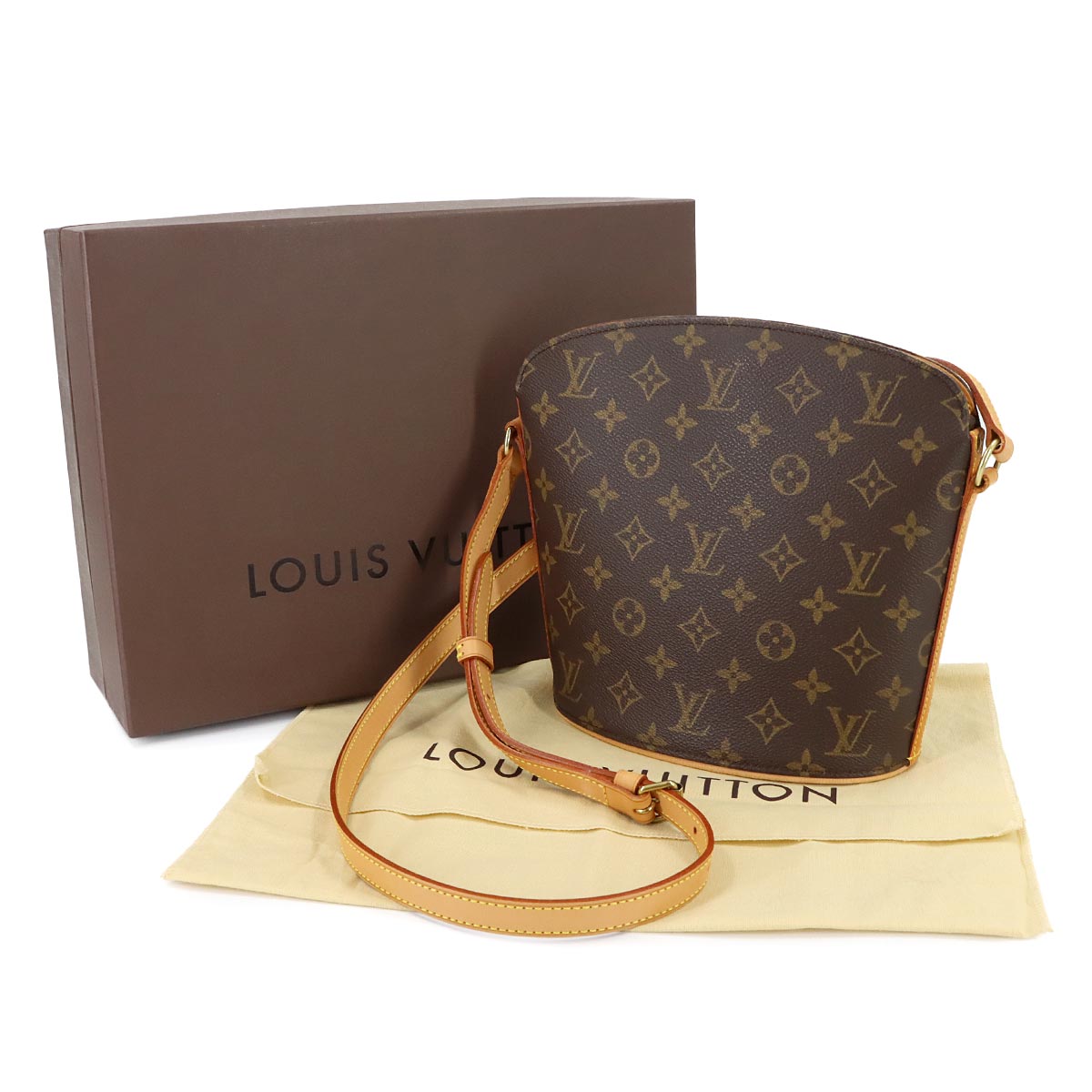Monogram Drouot Shoulder Bag Brown M51290 Purse