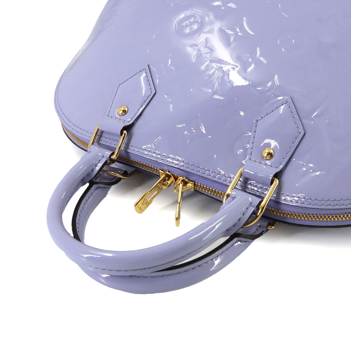 Monogram Vernis Alma PM Hand Bag Lilas M90100 Purse
