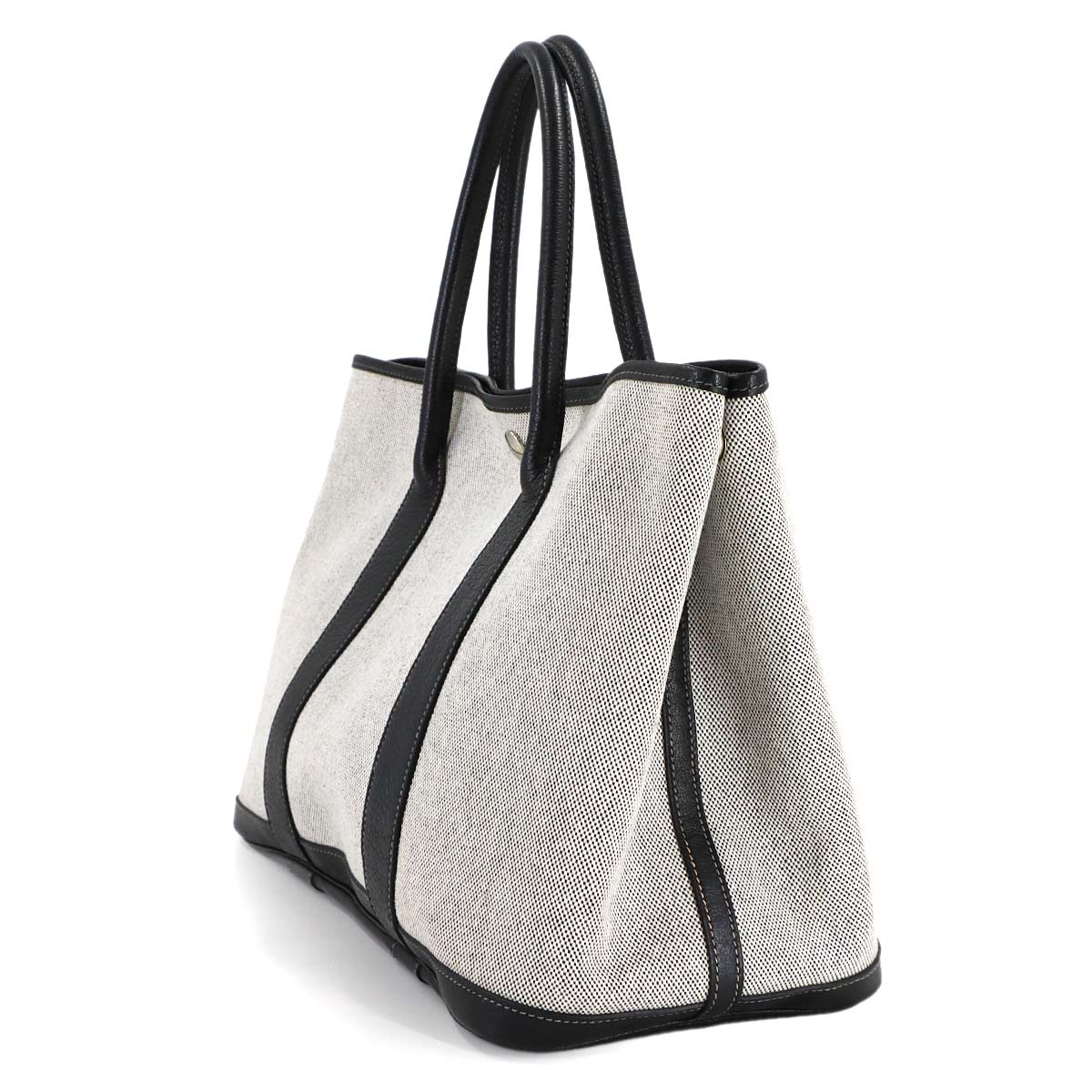 Garden Party PM Tote Bag Toile H Negonda Black Gray