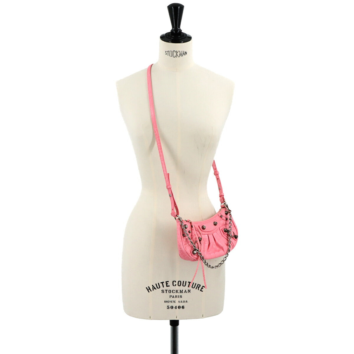 Le Cagole Mini Chain Hand Shoulder Bag Pink 695814