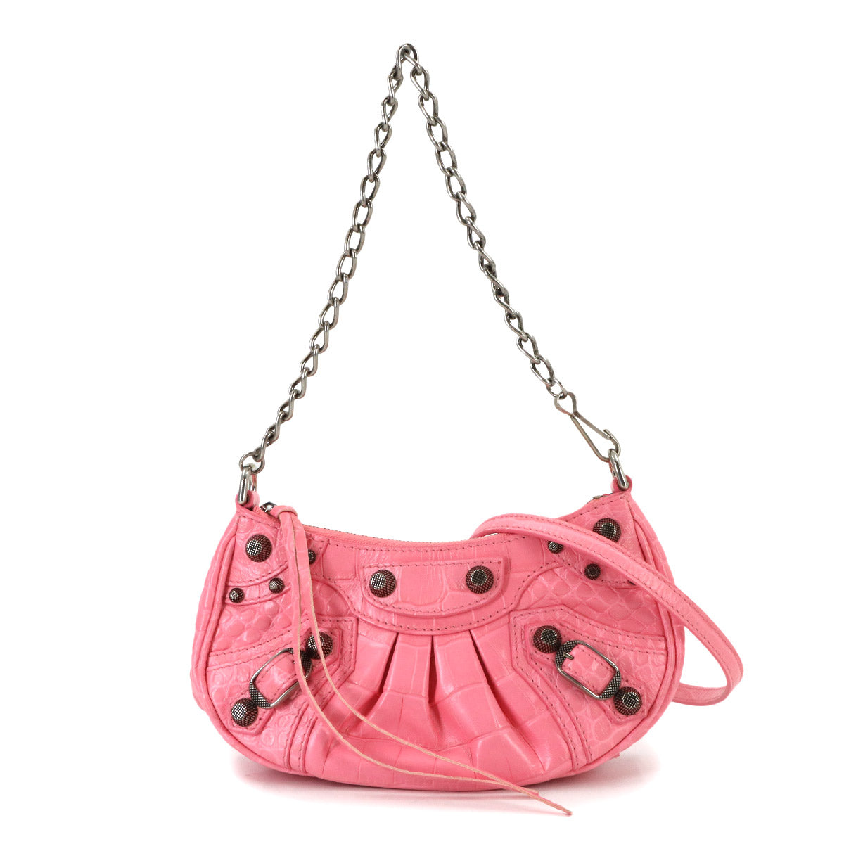 Le Cagole Mini Chain Hand Shoulder Bag Pink 695814