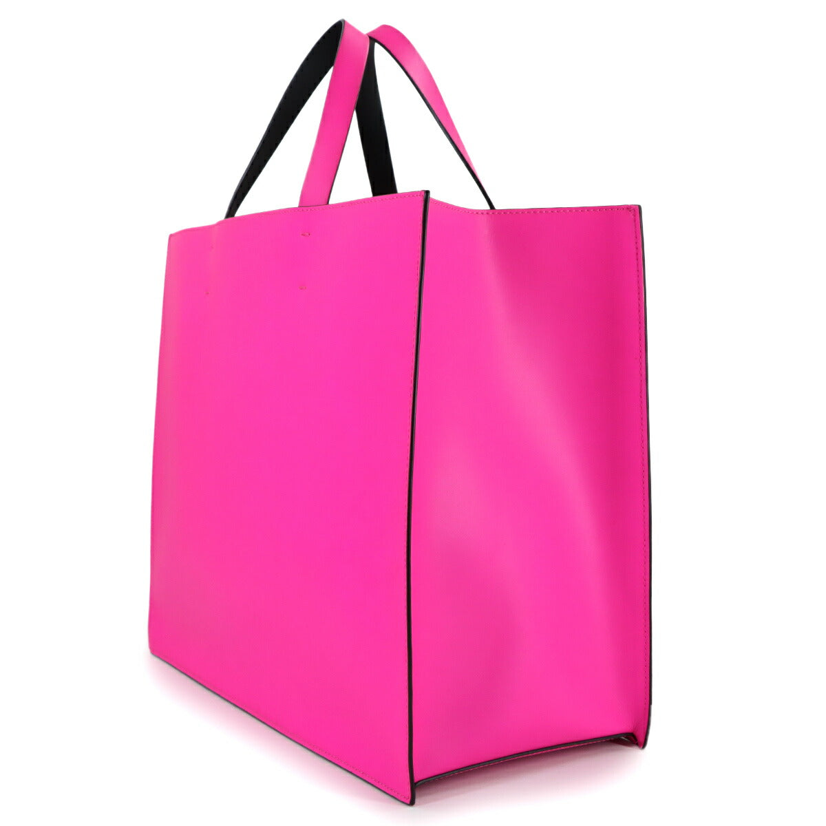 BALENCIAGA V Logos Large Tote Bag Leather Pink