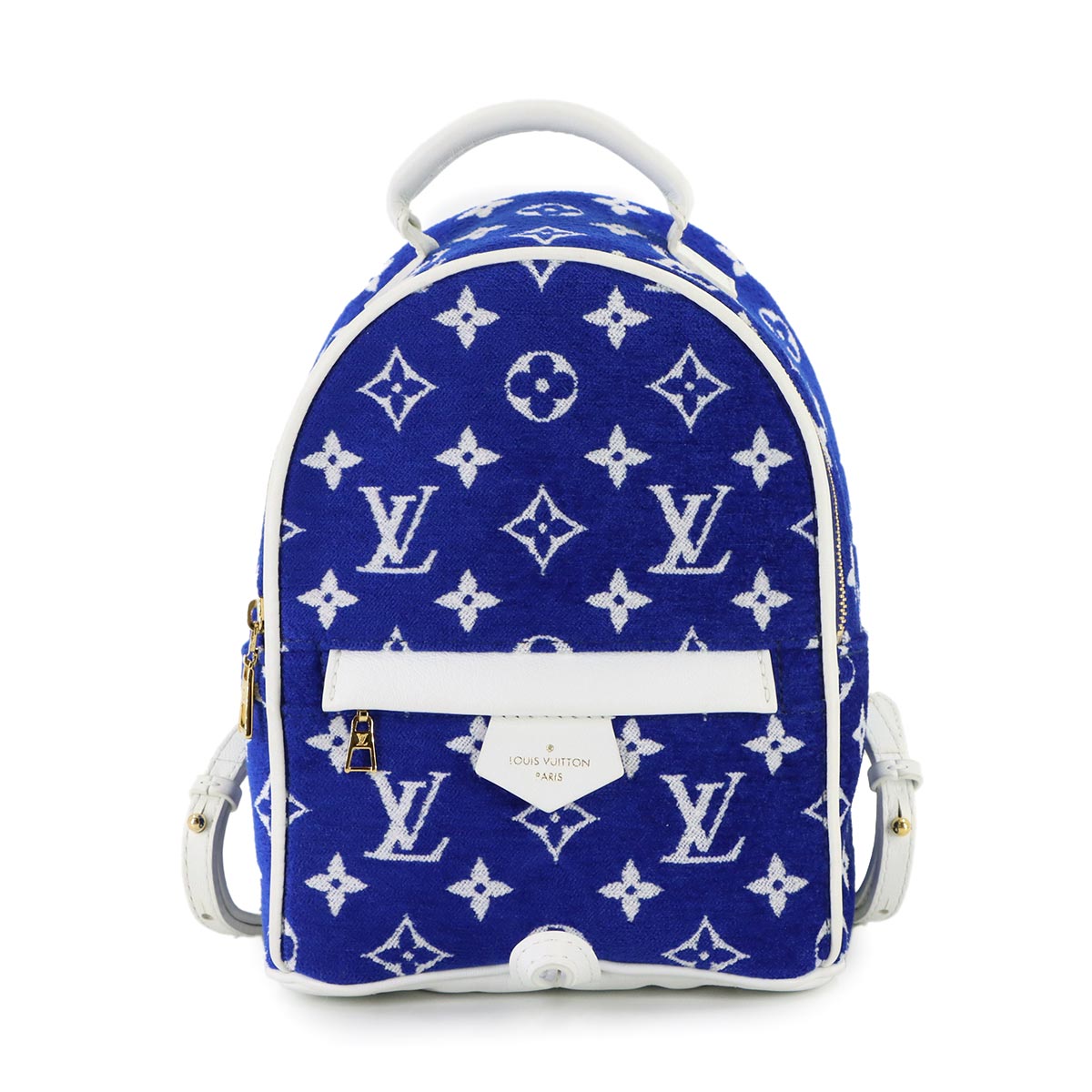 Monogram Jacquard Velvet Palm Springs Backpack Mini