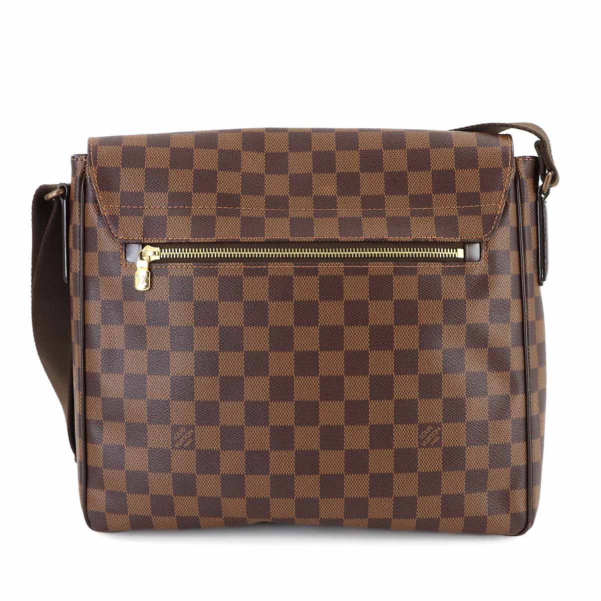 Damier District MM Shoulder Bag Ebene N41212
