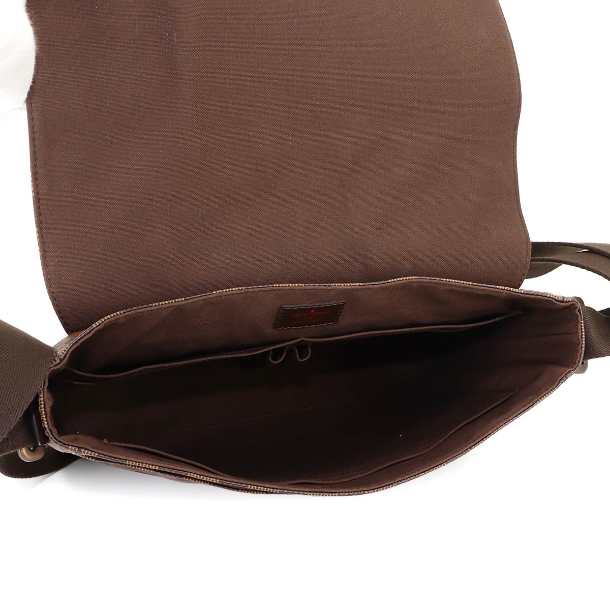 Damier District MM Shoulder Bag Ebene N41212