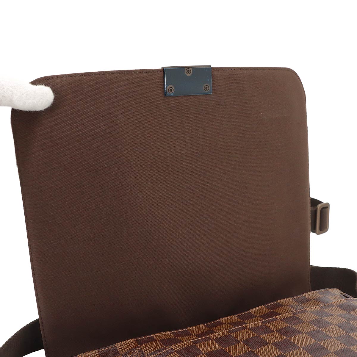 Damier District MM Shoulder Bag Ebene N41212