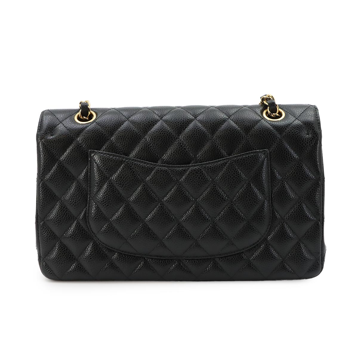 Matelasse 25 Chain Shoulder Bag Leather Black A01112